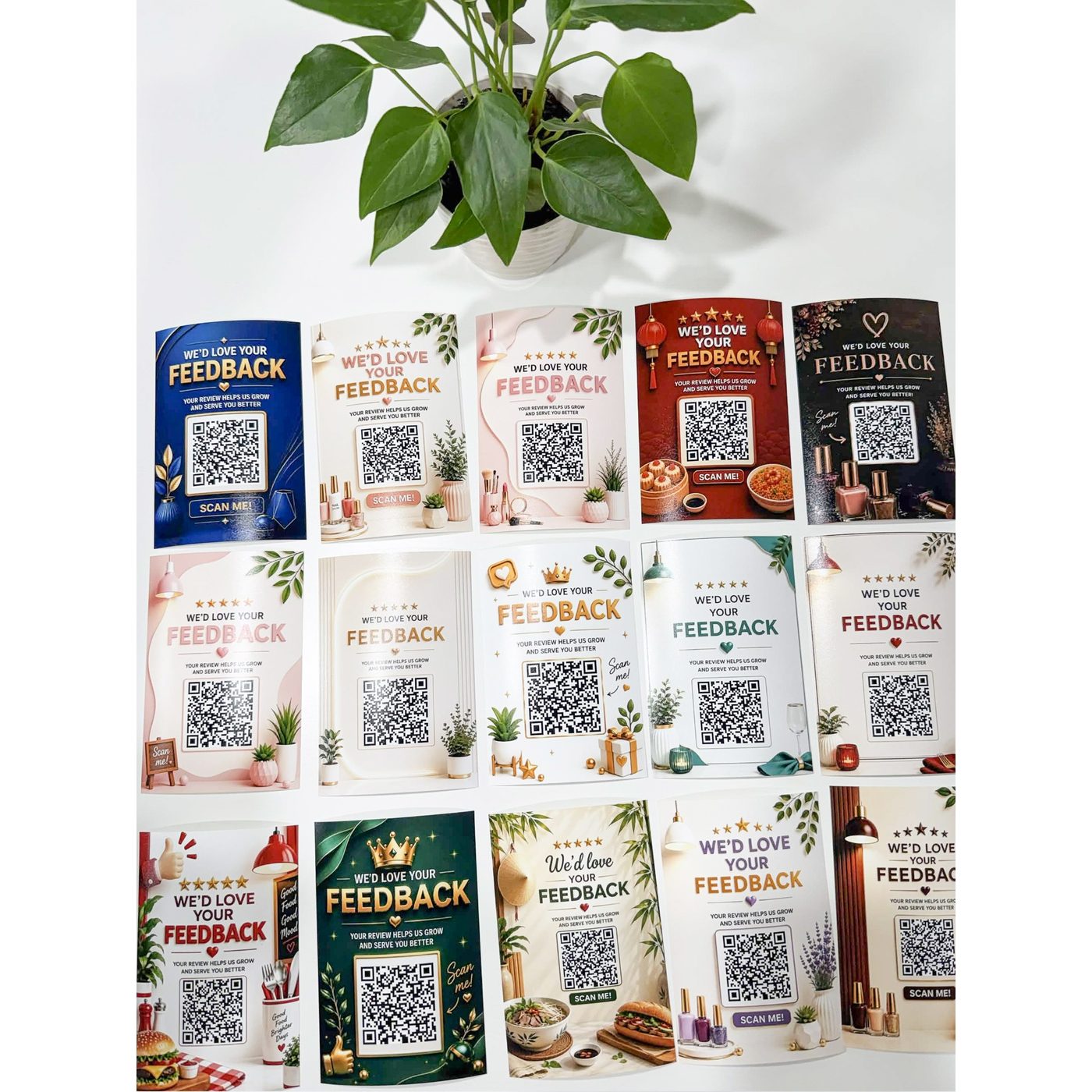 4x6 matte QR Code print samples